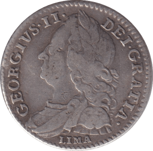 1746 SIXPENCE ( FINE ) - SIXPENCE - Cambridgeshire Coins