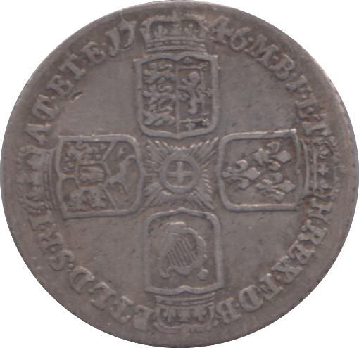 1746 SIXPENCE ( GF ) - SIXPENCE - Cambridgeshire Coins