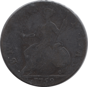 1752 HALFPENNY ( FAIR ) - Halfpenny - Cambridgeshire Coins