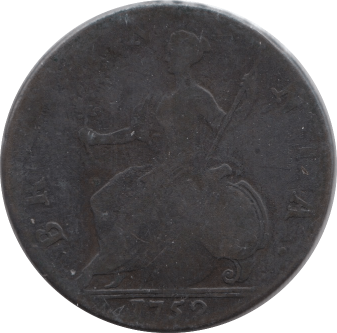 1752 HALFPENNY ( FAIR ) - Halfpenny - Cambridgeshire Coins