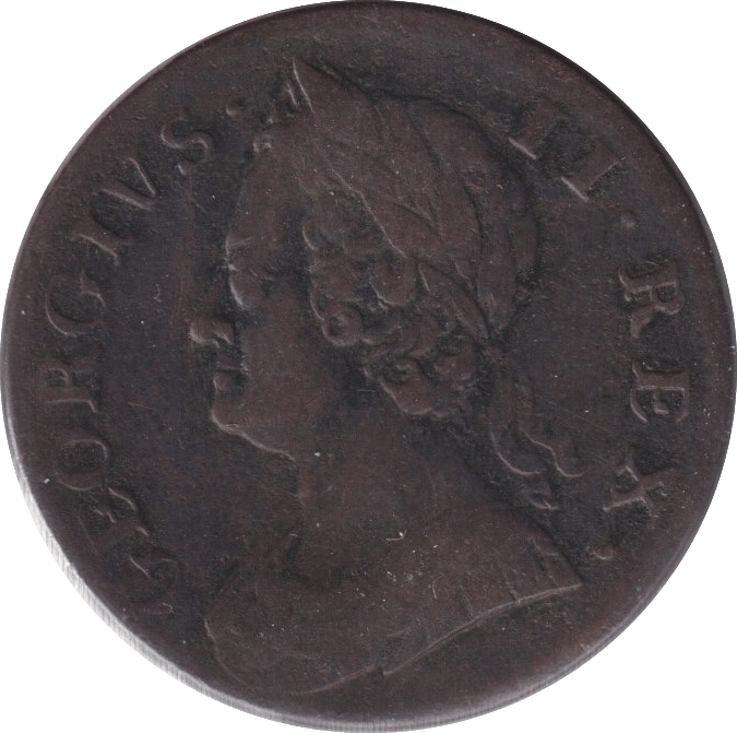 1753 HALFPENNY ( FINE ) - HALFPENNY - Cambridgeshire Coins