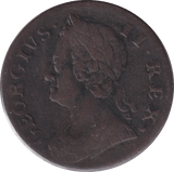 1753 HALFPENNY ( FINE ) - HALFPENNY - Cambridgeshire Coins