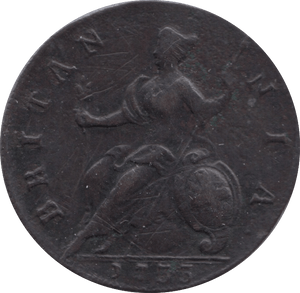 1753 HALFPENNY ( VF ) - Halfpenny - Cambridgeshire Coins