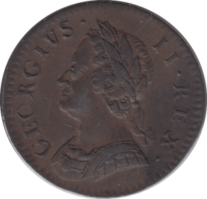 1754 FARTHING ( EF ) - Farthing - Cambridgeshire Coins