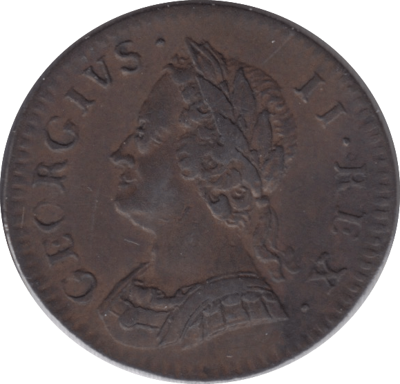 1754 FARTHING ( EF ) - Farthing - Cambridgeshire Coins