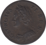 1754 FARTHING ( EF ) - Farthing - Cambridgeshire Coins