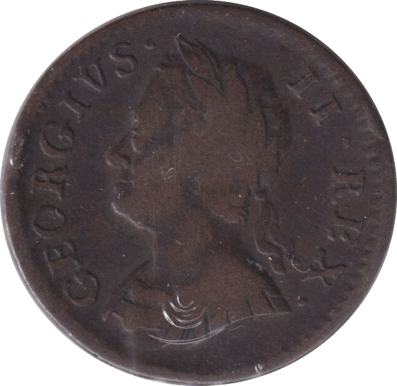 1754 FARTHING ( FINE ) - FARTHING - Cambridgeshire Coins