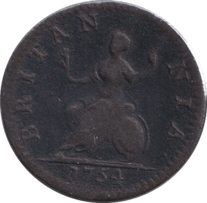 1754 FARTHING ( GF ) - FARTHING - Cambridgeshire Coins