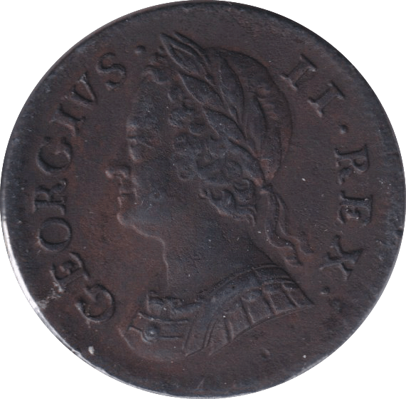 1754 FARTHING ( GVF ) - FARTHING - Cambridgeshire Coins