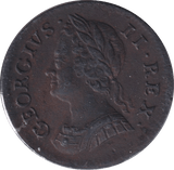 1754 FARTHING ( GVF ) - FARTHING - Cambridgeshire Coins