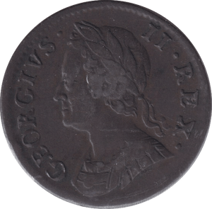 1754 FARTHING ( GVF ) - FARTHING - Cambridgeshire Coins