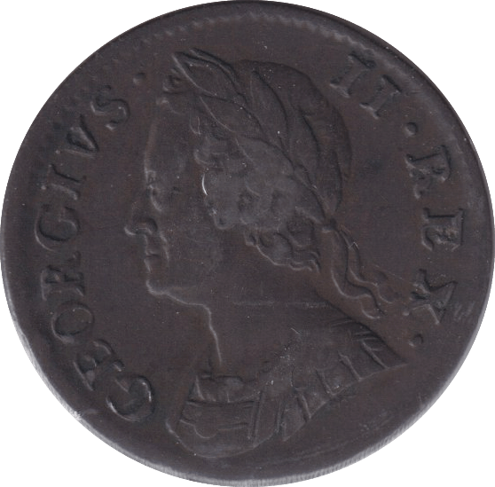 1754 FARTHING ( GVF ) - FARTHING - Cambridgeshire Coins