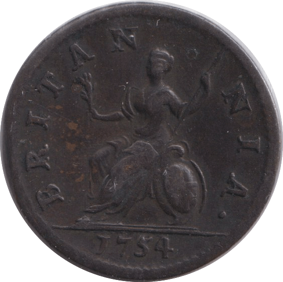 1754 FARTHING ( VF ) - FARTHING - Cambridgeshire Coins