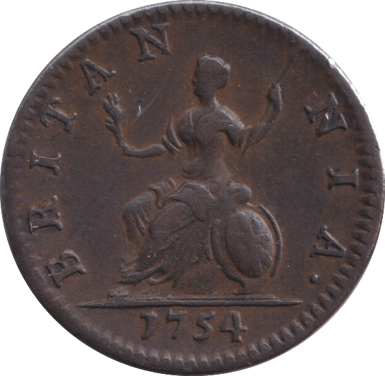 1754 FARTHING ( VF ) - FARTHING - Cambridgeshire Coins