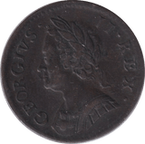 1754 FARTHING ( VF ) - FARTHING - Cambridgeshire Coins