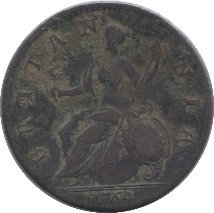 1754 HALF PENNY ( GF ) - HALFPENNY - Cambridgeshire Coins