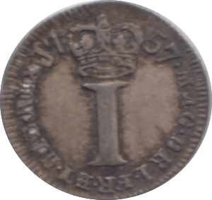 1757 MAUNDY ONE PENNY ( EF ) - MAUNDY ONE PENNY - Cambridgeshire Coins