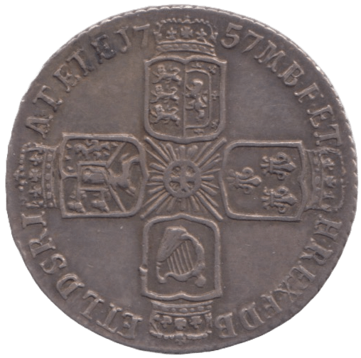 1757 SIXPENCE ( EF ) - Sixpence - Cambridgeshire Coins