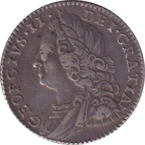 1757 SIXPENCE ( GVF ) - SIXPENCE - Cambridgeshire Coins