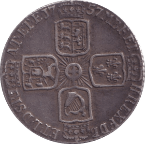 1757 SIXPENCE ( GVF ) - SIXPENCE - Cambridgeshire Coins