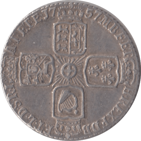 1757 SIXPENCE ( VF ) - Sixpence - Cambridgeshire Coins