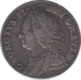 1757 SIXPENCE ( VF ) - Sixpence - Cambridgeshire Coins