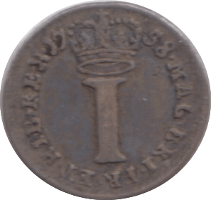 1758 MAUNDY ONE PENNY ( GVF ) - MAUNDY ONE PENNY - Cambridgeshire Coins