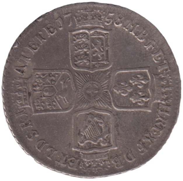 1758 SHILLING ( GVF ) - Shilling - Cambridgeshire Coins