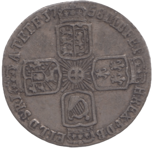 1758 SIXPENCE ( GF ) - Sixpence - Cambridgeshire Coins