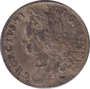 1758 SIXPENCE ( GVF ) - SIXPENCE - Cambridgeshire Coins