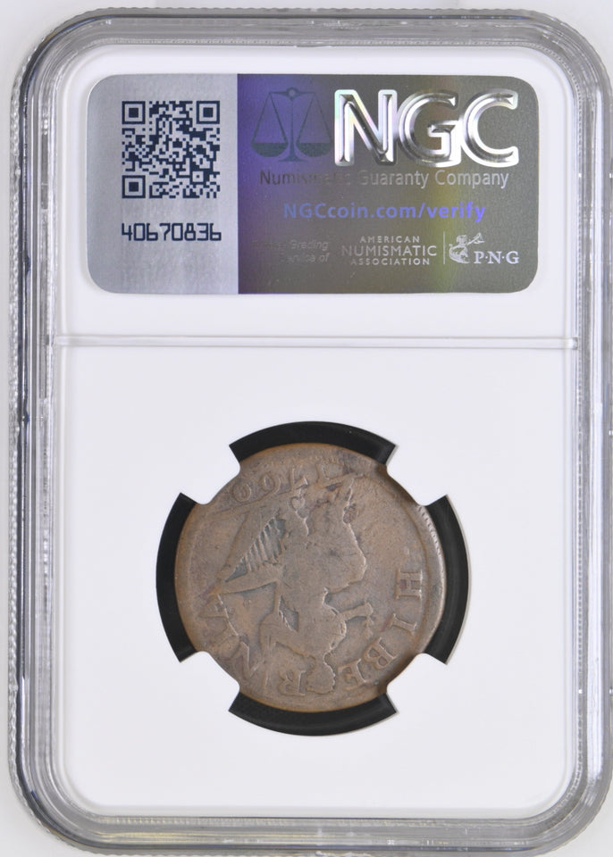 1760 HALFPENNY HIBERNIA - VOCE POPULI VG 8 BN - NGC OTHER COINS - Cambridgeshire Coins