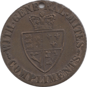 1760s GUINEA GAMING TOKEN - GAMING TOKEN - Cambridgeshire Coins