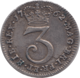 1762 MAUNDY THREE PENCE ( GVF ) - MAUNDY THREEPENCE - Cambridgeshire Coins