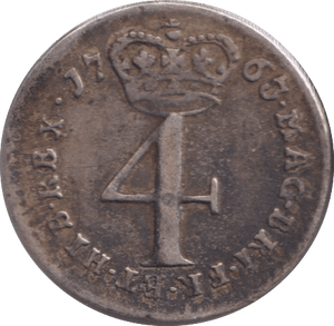 1763 MAUNDY FOURPENCE ( VF ) - MAUNDY FOURPENCE - Cambridgeshire Coins