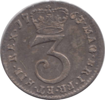 1763 MAUNDY THREEPENCE ( AUNC ) - MAUNDY THREEPENCE - Cambridgeshire Coins