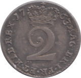 1763 MAUNDY TWOPENCE ( AUNC ) - MAUNDY TWOPENCE - Cambridgeshire Coins