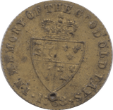 1768 HALF GUINEA GAMING TOKEN - GAMING TOKEN - Cambridgeshire Coins