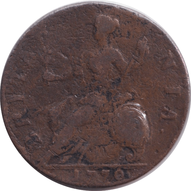 1770 HALFPENNY ( FINE ) - HALFPENNY - Cambridgeshire Coins