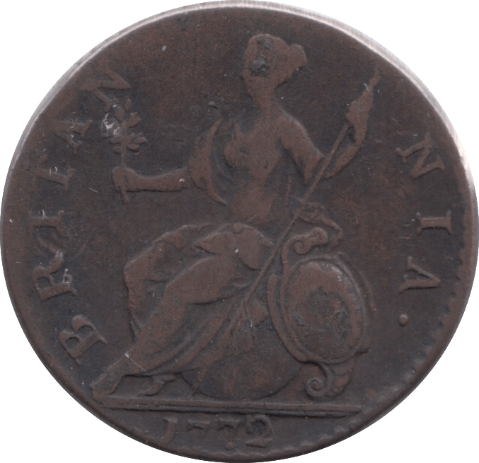 1772 HALFPENNY ( GVF ) - Halfpenny - Cambridgeshire Coins