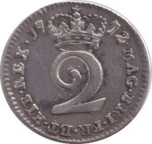 1772 MAUNDY TWOPENCE ( GVF ) - MAUNDY TWOPENCE - Cambridgeshire Coins