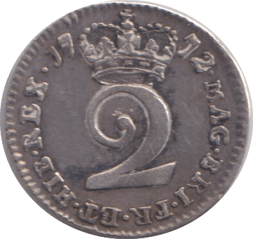 1772 MAUNDY TWOPENCE ( GVF ) - MAUNDY TWOPENCE - Cambridgeshire Coins