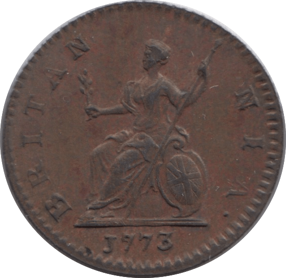 1773 FARTHING ( EF ) - Farthing - Cambridgeshire Coins