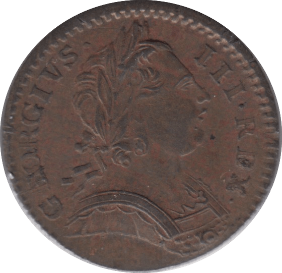 1773 FARTHING ( EF ) - Farthing - Cambridgeshire Coins