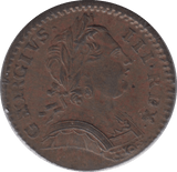 1773 FARTHING ( EF ) - Farthing - Cambridgeshire Coins