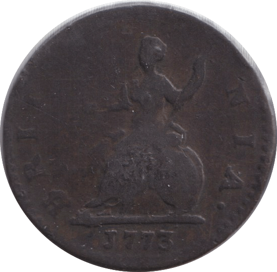 1773 FARTHING ( FINE ) - FARTHING - Cambridgeshire Coins