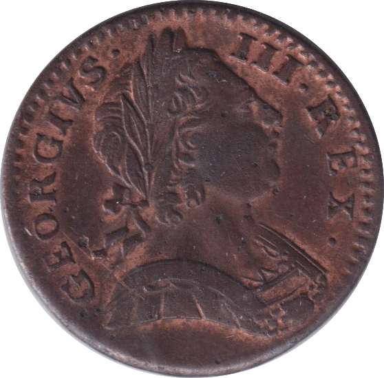 1775 FARTHING ( GVF ) - FARTHING - Cambridgeshire Coins