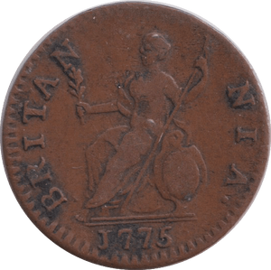 1775 FARTHING ( VF ) - FARTHING - Cambridgeshire Coins