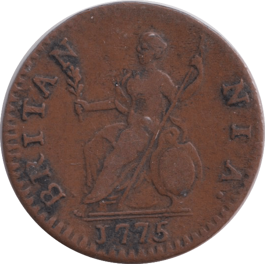 1775 FARTHING ( VF ) - FARTHING - Cambridgeshire Coins