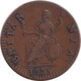 1775 FARTHING ( VF ) - FARTHING - Cambridgeshire Coins