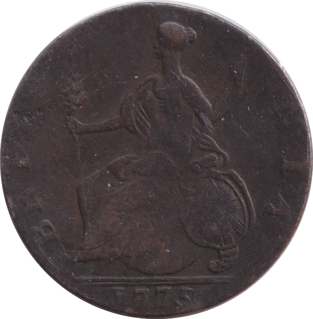 1775 HALFPENNY ( VF ) - HALFPENNY - Cambridgeshire Coins